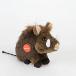 Peluche sanglier sonore 18 cm