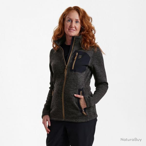 DEERHUNTER Veste tricotee Sarek Femme 40EU-42FR Dark Grey melange