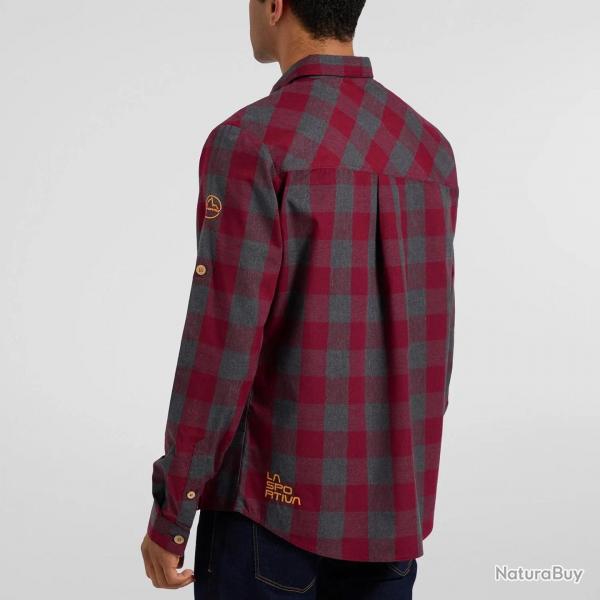 La Sportiva Chemise Andes LS Shirt Man  Carbon/Hawaiian Sun XXL