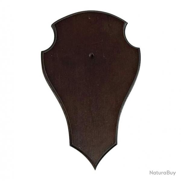 Ecussons p/chevreuil bois sombre 20x12cm