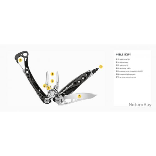 LEATHERMAN SKELETOOL couteau multifonctions Stainless