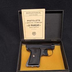 pistolet Manufrance le Français de poche, Cal. 6,35 browning - 1 sans prix de réserve !!