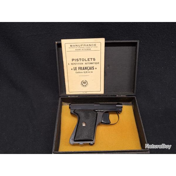 pistolet Manufrance le Franais de poche, Cal. 6,35 browning - 1 sans prix de rserve !!