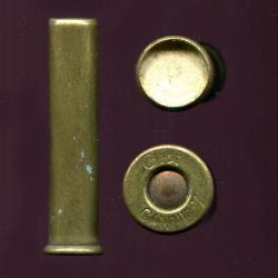 7 mm Canne-Fusil à grenaille - beau marquage identifiant l'usage : G* CANNE 7 - étui 36 mm