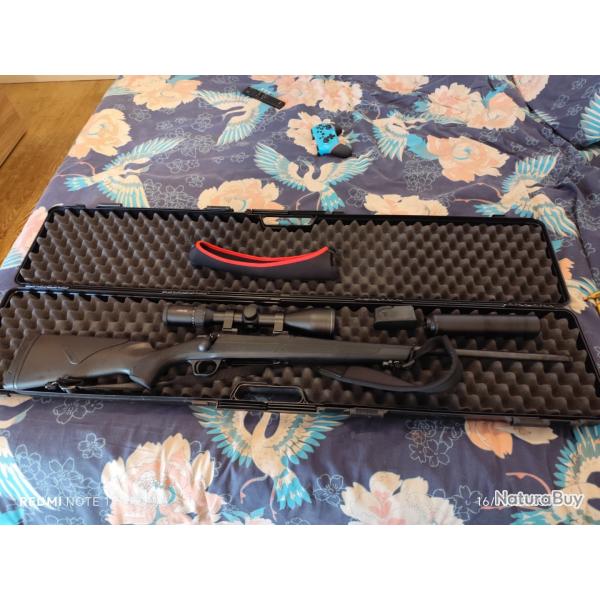 BROWNING A BOLT 3 + CALIBRE 243WIN + lunette hawke 3.12.56 + modrateur de son paradox