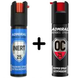 Pack Spray de Défense OC25 + Entrainement INERT25 - Admiral Defense