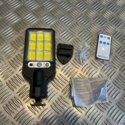 lampe murales eclairage exterieure capteur mouvement solaire led 9COB jardin mur terrasse allée cour