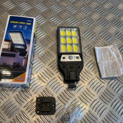 lampe murale exterieure solaire capteur mouvement eclairage led 9cob jardins mur