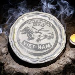 Coupelle Etain USAF VIETNAM : 917th FTD - Guerre du Vietnam air force tray war militaire military