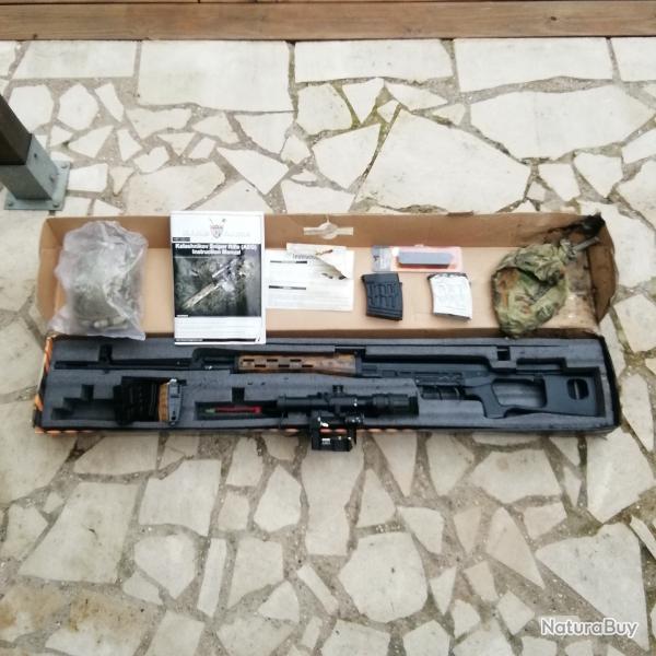 Kalashnikov SVD dragunov airsoft et sa lunette 4x26