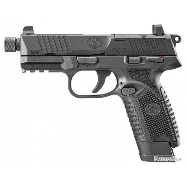 Pistolet FN Herstal 502 Tactical Black cal 22 lr Filet