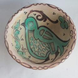 Coupe céramique Oiseau Artesà Manises Espagne