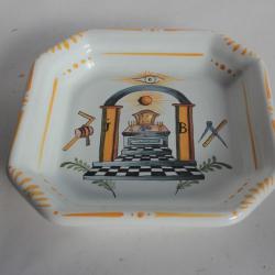 Coupelle Vide poche Franc-maçon céramique