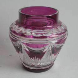VAL ST LAMBERT Vase cristal taillé Alexandra