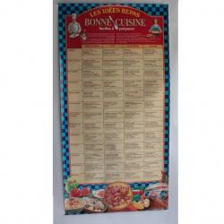 Poster publicitaire LUSTUCRU idée repas bonne cuisine 4 saisons
