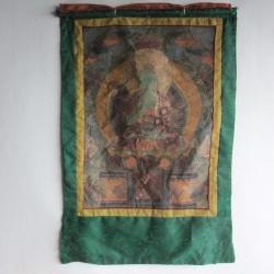 Peinture à l'huile sur toile thangka Bouddha Bouddhisme tibétain