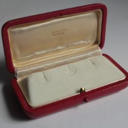 LOMBARD Écrin pour bijoux cuir rouge