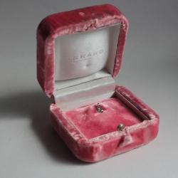 Écrin pour bijoux Garrard London velours rose
