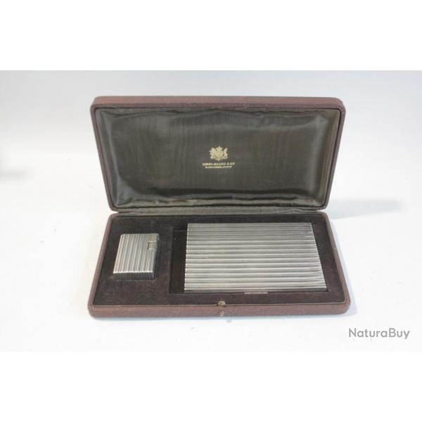 KIRBY BEARD & Co Briquet essence et Étui à cigarettes argent