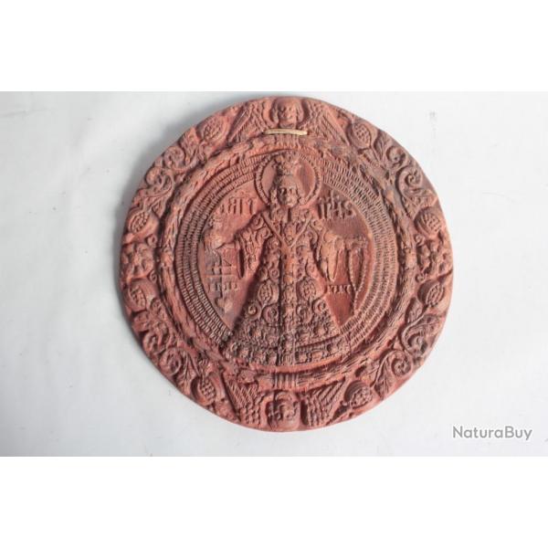 Mdaillon religieux terre cuite Jsus Muse Krahuletz Eggenburg