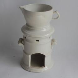 Tisanière faïence blanche Niderviller