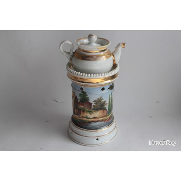 Tisanire porcelaine de Paris Empire XIXe sicle