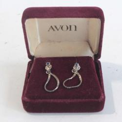 Boucles d'oreilles argent Avon