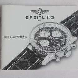 BREITLING livret notice montre Old Navitimer II