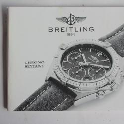 BREITLING livret notice montre Chrono Sextant