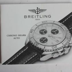 BREITLING livret notice montre Chrono Shark Auto