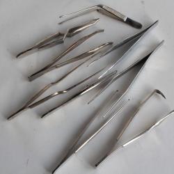 Lot Ancien Instrument médicale 9 pinces chirurgie