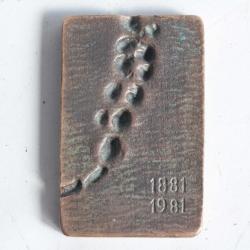 GILBERT ALBERT Médaille bronze Centenaire E.M.D. 1881-1981