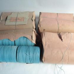 Lot de 16 cônes Flanelle cretonne Bleu 1000m Aquila souple