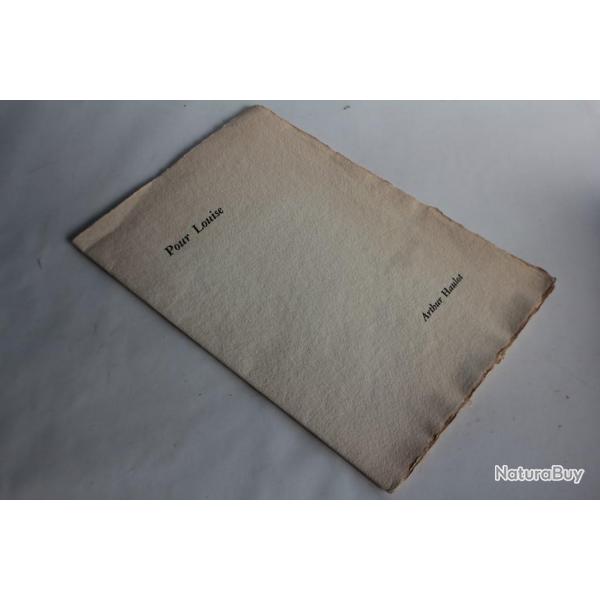 Pome Pour Louise Arthur Haulot 1967