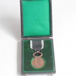 Médaille société secours mutuels ministère du travail O. Roty bronze 1904