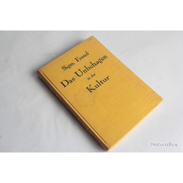 Livre Das Unbehagen in der Kultur Sigmund FREUD 1931