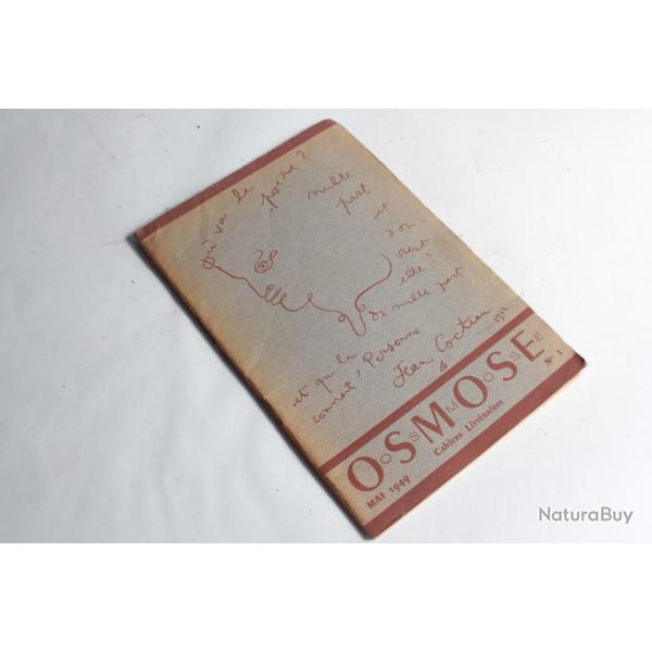 Osmose Jean Cocteau Cahiers Littraires N1 mai 1949