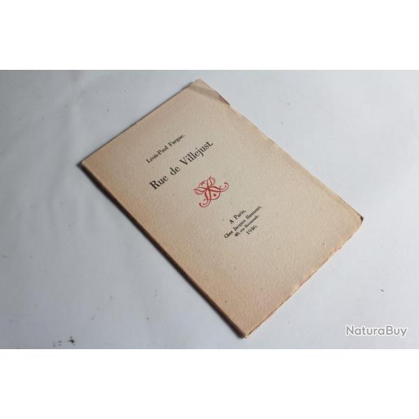 Rue de Villejust Leon-Paul Fargue 1946 Paul Valry