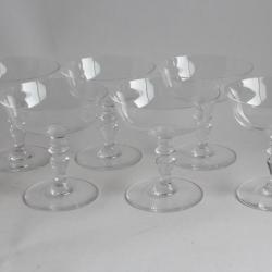 BACCARAT 6 Coupes à champagne cristal Vence