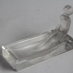 Baguier Verre dépoli Femme nue