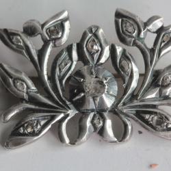Ancienne Broche argent et diamants