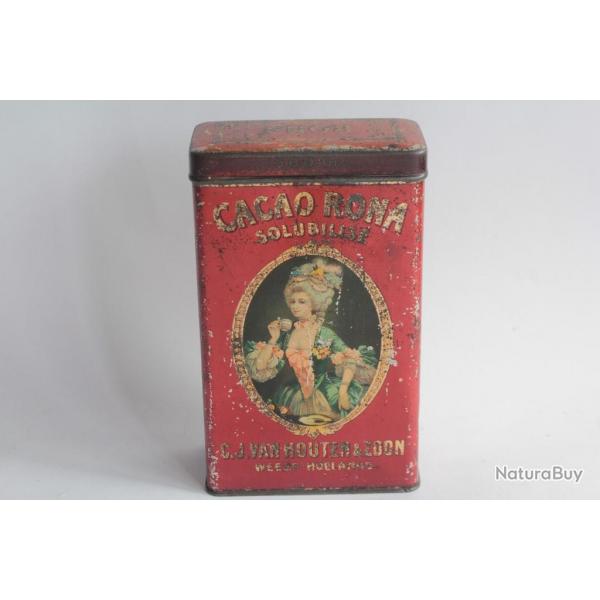 Bote chocolats tle lithographie Cacao Rona solubilis