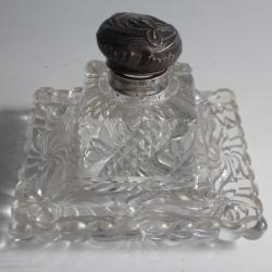 BACCARAT Grand Encrier cristal et argent