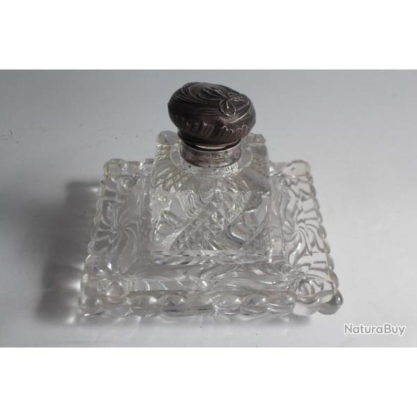 BACCARAT Grand Encrier cristal et argent