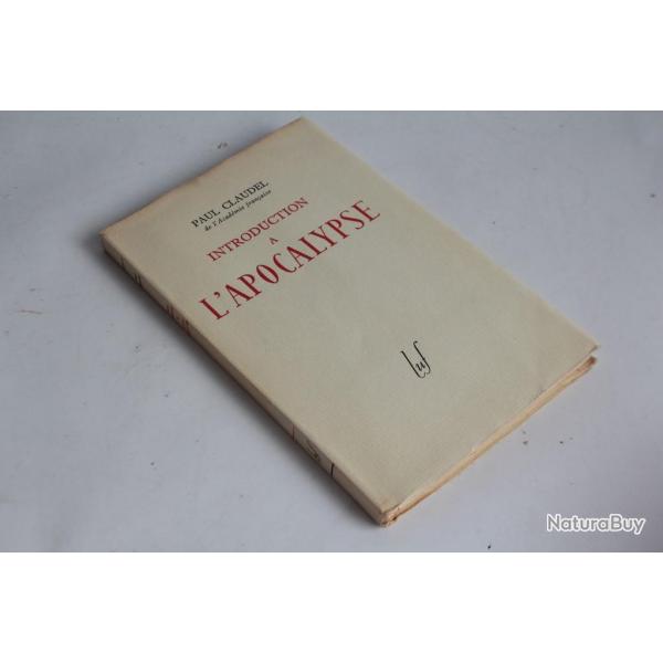 Livre Introduction  l'Apocalypse Paul Claudel