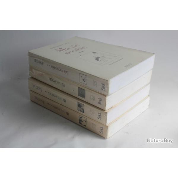 4 Livres Ma vie secrte Anonyme Stock 1994 rotique