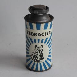 Boîte tôle lithographiée peinture Zebracier Reckitt