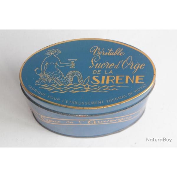 Bote tle lithographie bonbon Sucre d'orge Sirene Royat Auvergne