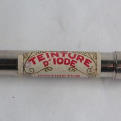 Boîte médicaments tôle flacon Échantillons Teinture d'iode, Genève