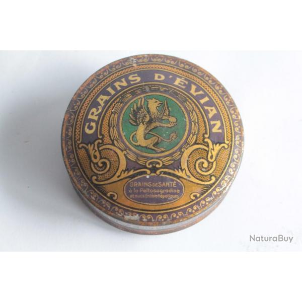 Bote mdicaments tle lithographie Grains d'vian Pharmacie